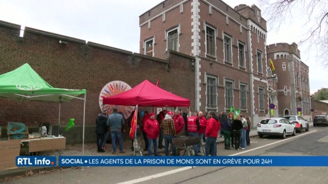 Les agents pénitentiaires de la prison de Mons en grève pour 24 heures