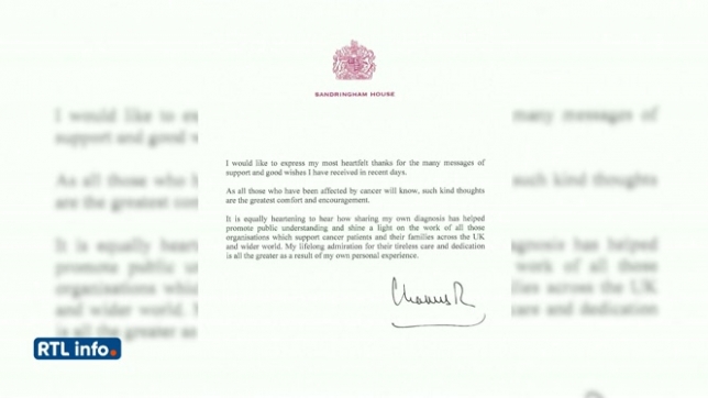 Le roi Charles III remercie pour le soutien reçu depuis l