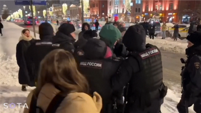 Depuis vendredi soir, au moins 177 russes arrêtés dans des rassemblements en l