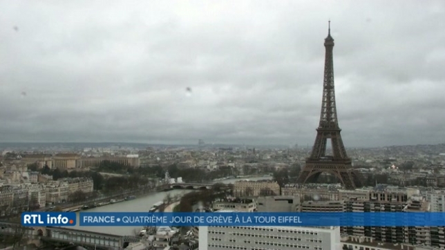 Paris: les salariés de la tour Eiffel reconduisent leur grève