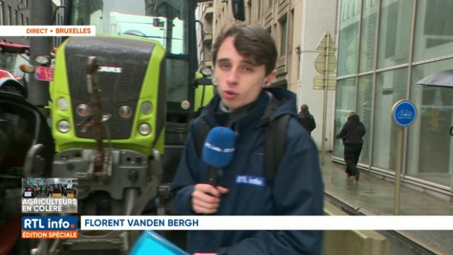 Manifestation des agriculteurs à Bruxelles: le point avec Florent Vanden Bergh