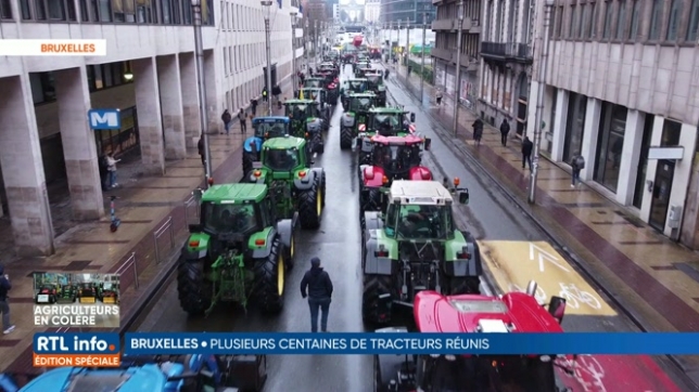 Manifestation des agriculteurs à Bruxelles: le fil de cette journée chahutée