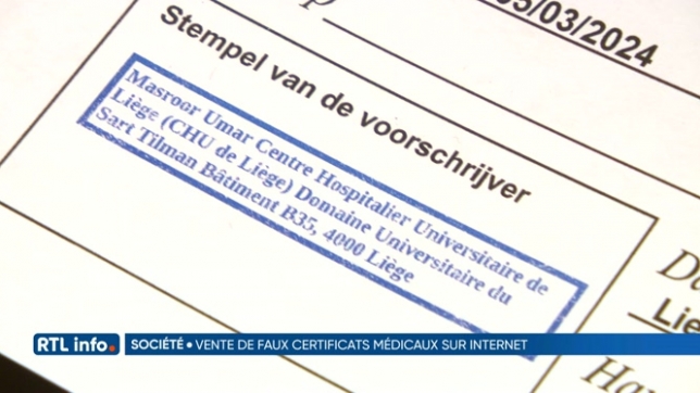 Un site propose des faux certificats médicaux à 19€