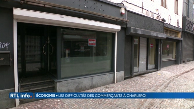 Les commerçants du centre-ville de Charleroi font face à des difficultés