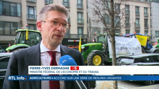 Des agriculteurs ont manifesté à Bruxelles, en marge d