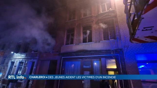 Charleroi: deux fêtards détectent un incendie en pleine nuit et appellent les secours
