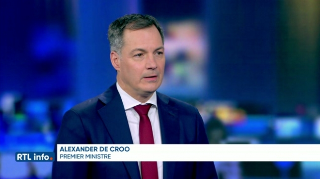 Invité du RTL info 19h., Alexander De Croo évoque l