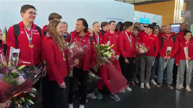 Les athlètes belges rentrent au pays après les championnats du monde d