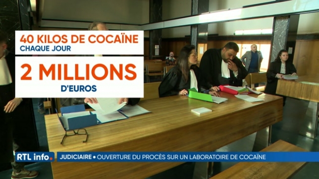 Procès de 4 individus accusés de fabriquer de la cocaïne à Charleroi
