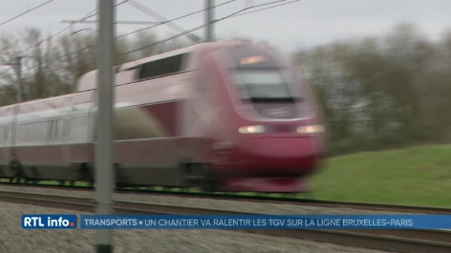 Un important chantier va débuter en août sur la ligne TGV Bruxelles-Paris