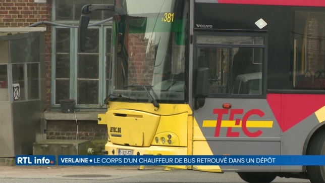 Un chauffeur de bus retrouvé mort au dépôt du TEC à Verlaine