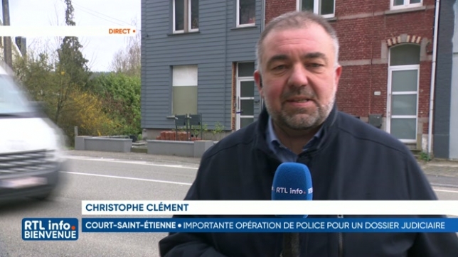 Une vaste opération policière a eu lieu à Court-Saint-Etienne