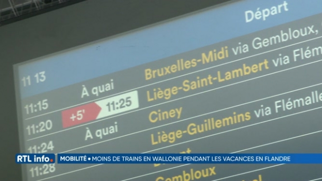 Vacances des élèves flamands: pourquoi y a-t-il moins de trains en Wallonie?