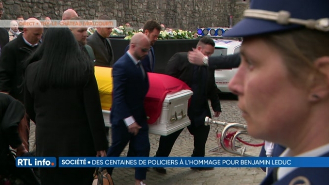 Les funérailles du policier Benjamin Leduc ont eu lieu à Thy-le-Château