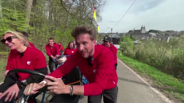 Un Tour de Wallonie en cuistax pour le Télévie: Ludovic affronte les côtes, direction Marche-en-Famenne