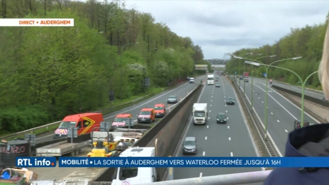 Carrefour Léonard: la bretelle Bruxelles-Waterloo est déjà fermée