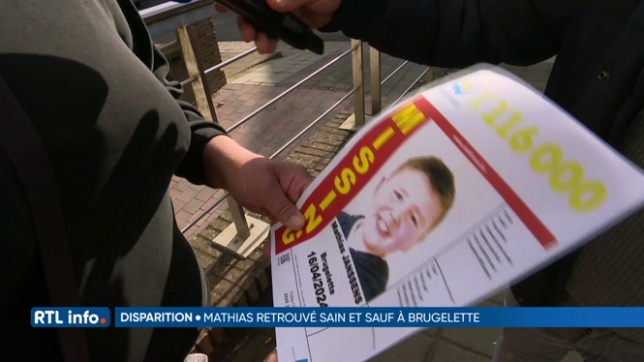 Brugelette:  le petit Mathias Janssens, 9 ans, a été retrouvé en milieu de matinée
