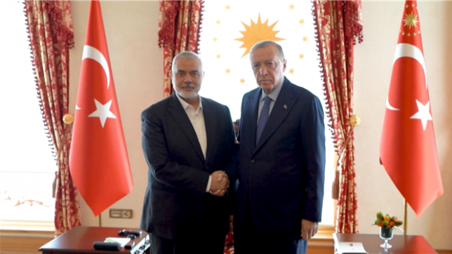 Le président turc Erdogan reçoit le chef du Hamas à Istanbul