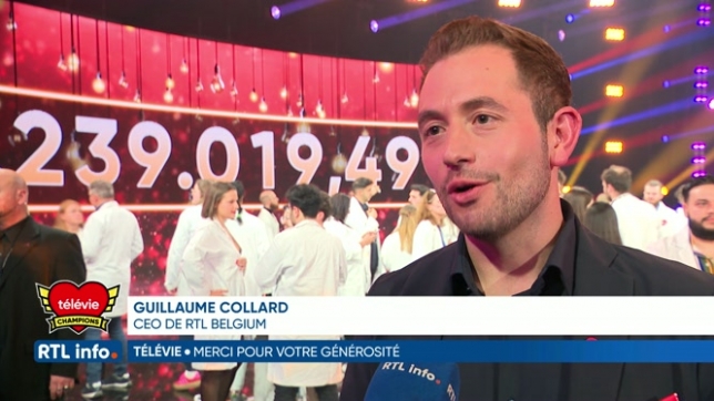 Guillaume Collard, CEO de RTL, touché par la mobilisation et la générosité