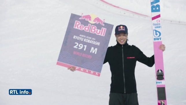 Le Japonais Ryoyu Kobayashi a réalisé le plus long vol à ski de l