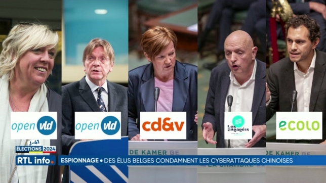 Cyberattaques chinoises: 5 élus belges visés réclament des mesures fortes