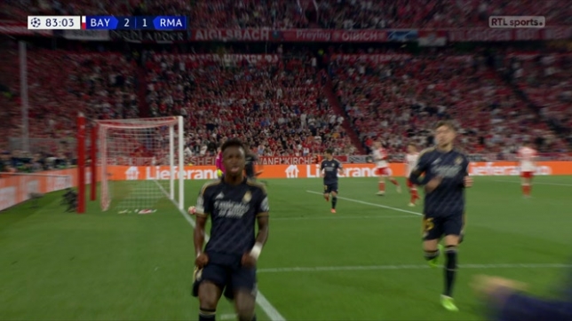 Bayern Munich-Real Madrid: le but sur penalty de Vinicius