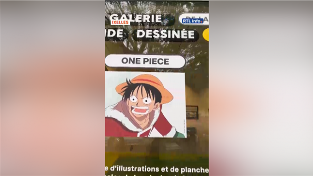 Des originaux de l’animé One Piece sont exposés à la Galerie de la Bande Dessinée.