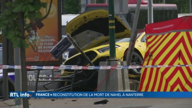 Reconstitution judiciaire de la mort du jeune Nahel en France