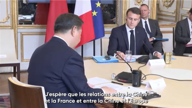 Macron, Xi et von der Leyen tiennent une réunion trilatérale
