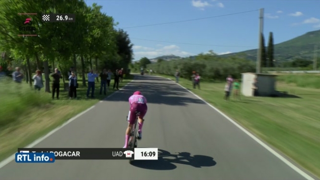 Giro : Tadej Pogacar remporte le contre-la-montre de la 7e étape