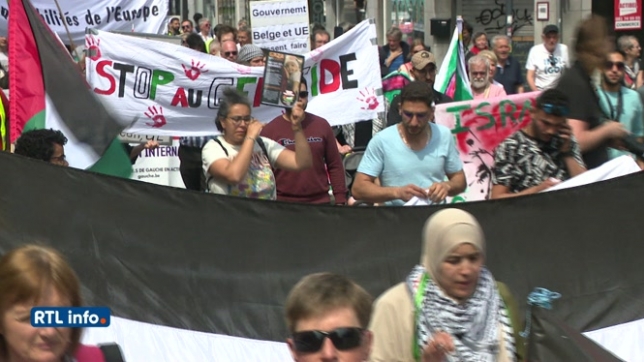 Guerre Israël-Hamas: manifestation pro-palestinienne à Namur