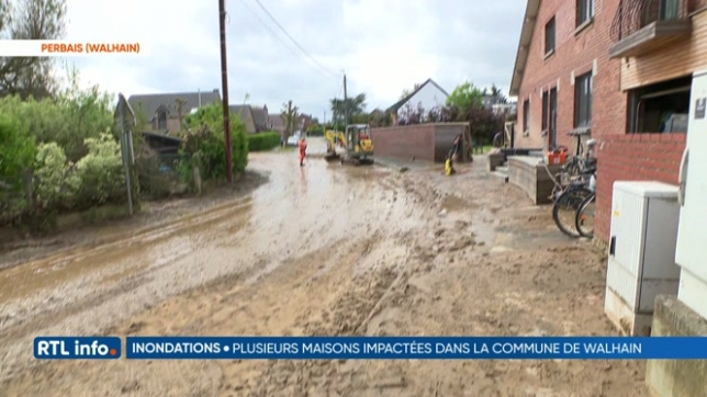 Intempéries: le village de Walhain a été touché par des coulées de boue