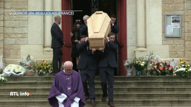 Funérailles de Bernard Pivot à Quincié-en-Beaujolais, son village natal