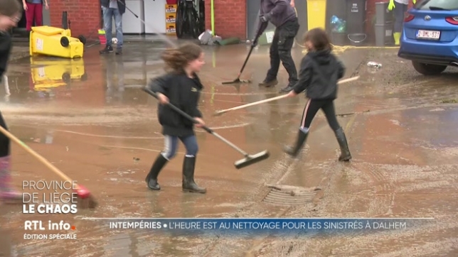 Intempéries: les sinistrés de Dalhem ont commencé à nettoyer