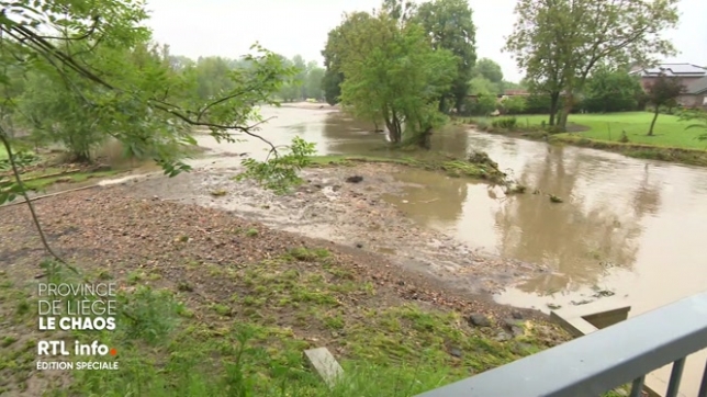 Liège: les inondations ont fait d'importants dégâts dans plusieurs villages