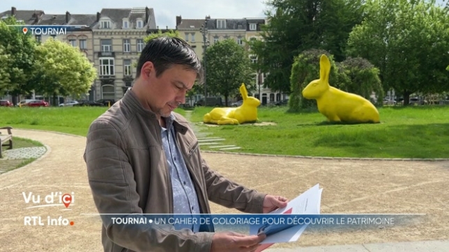 Tournai publie un carnet de coloriage pour permettre aux enfants de découvrir la ville