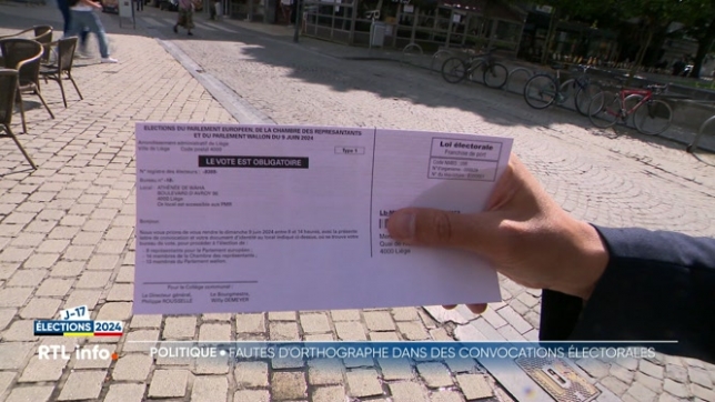 Élections : une faute d'orthographe dans plus de 130.000 convocations