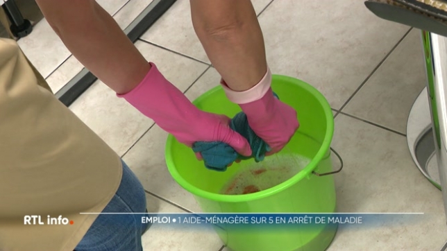 Près d'une aide-ménagère sur cinq en incapacité de travail en 2023