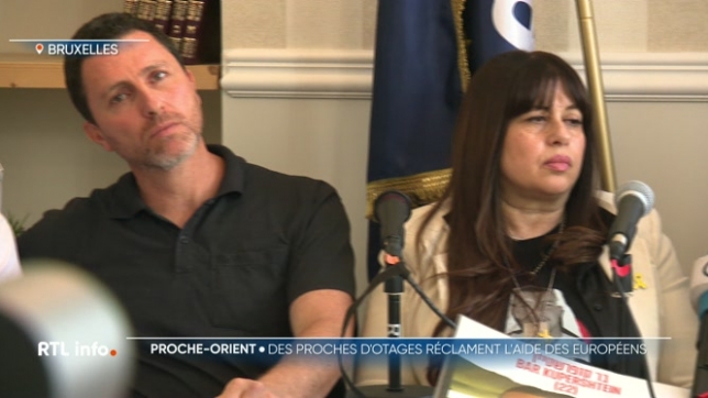 Visite à Bruxelles d'une délégation de famille d'otages israéliens