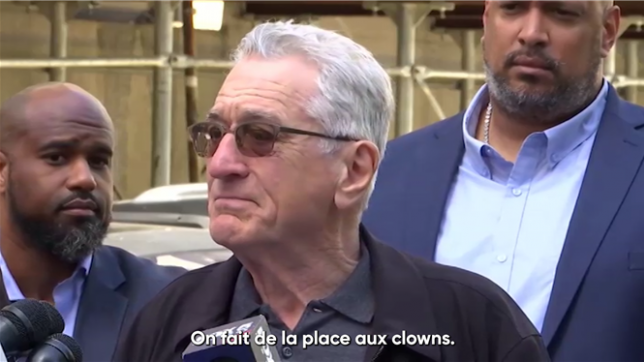 Un clown: Robert De Niro attaque Donald Trump devant le tribunal où l