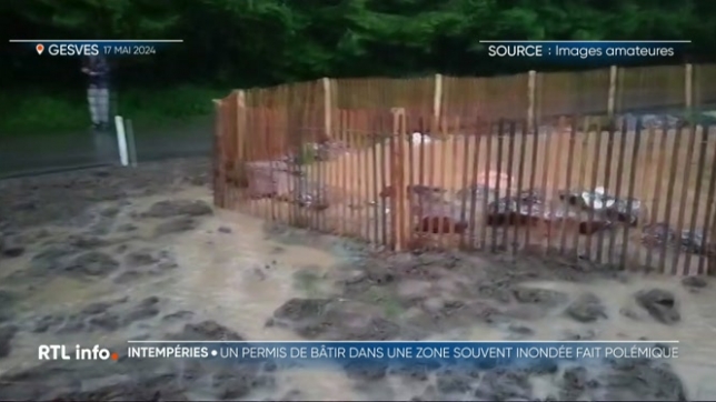 Gesves: 4 maisons en construction sont déjà inondées