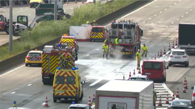 Accident de camion sur le ring à Zaventem : la chaussée nettoyée et la carcasse évacuée