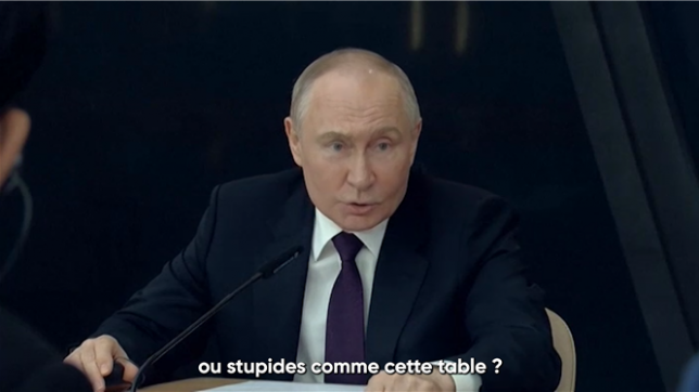 Poutine aux journalistes étrangers: Attaquer l'Otan? Vous êtes devenus complètement fous?