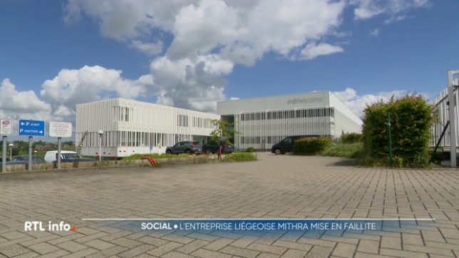 Le siège social de l'entreprise Liégeoise Mithra fait faillite