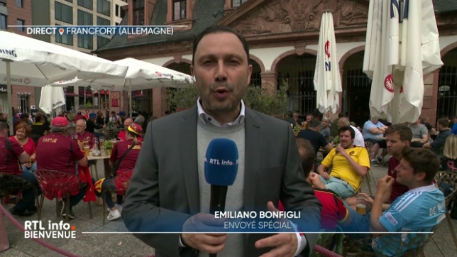 Euro 2024: déjà beaucoup de Belges à Francfort avant Belgique-Slovaquie