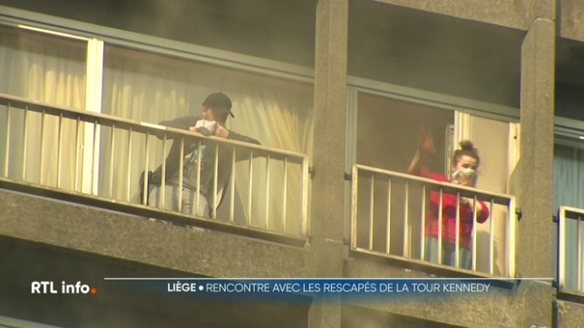 Incendie dans la tour Kennedy à Liège: le témoignage de quelques rescapés