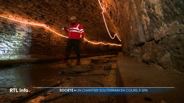 Important chantier dans le sous-sol du centre-ville de Spa
