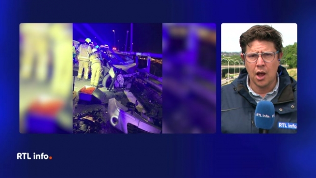 Quatre personnes blessées et en danger de mort après un accident sur le R9 à Charleroi
