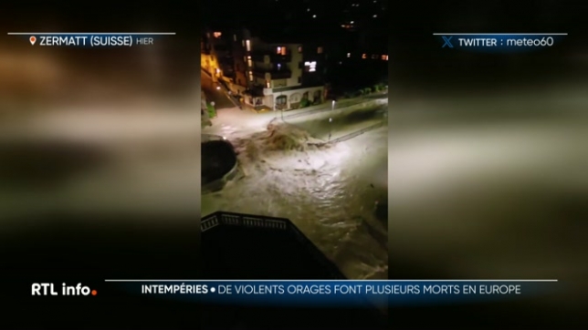 7 morts dans des intempéries en Suisse, en France et en Italie