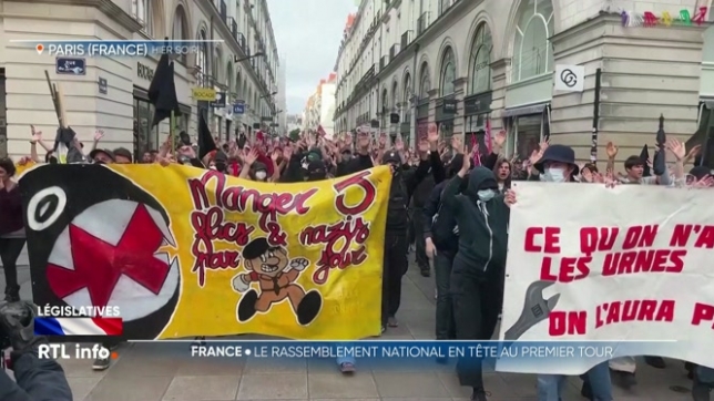 Législatives en France : manifestations à Paris après la victoire du RN